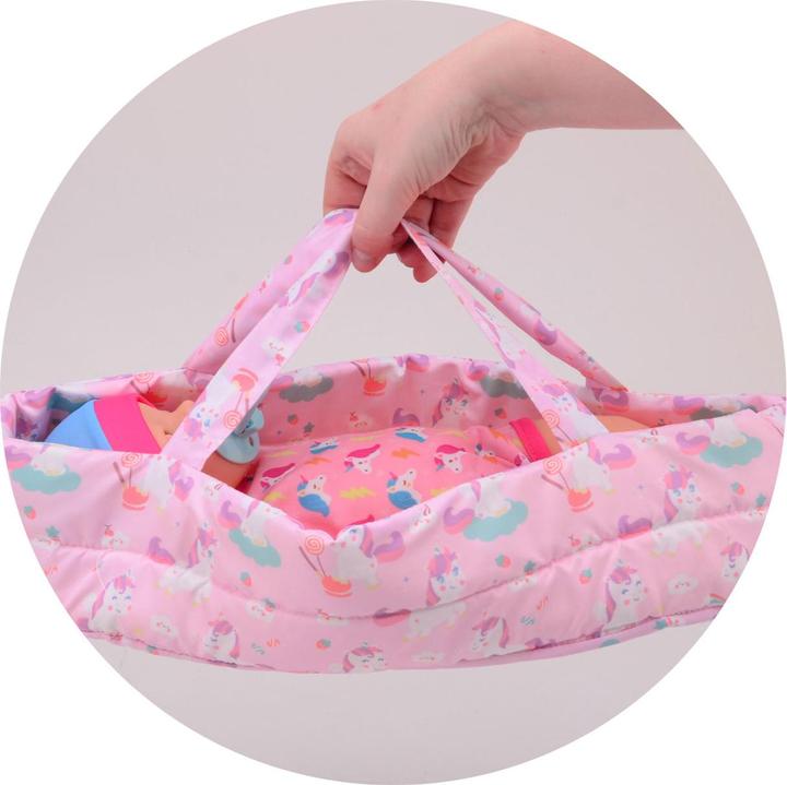 Actual product image Baby Rose Drinking and peeing baby doll, 35 cm