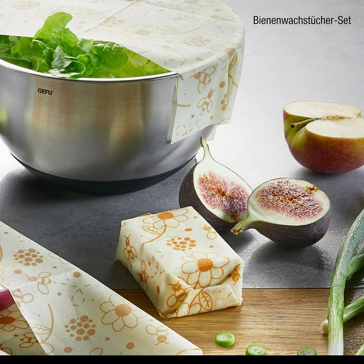 Actual product image GEFU Beeswax cloth set Beeways 3 pieces (3 x)