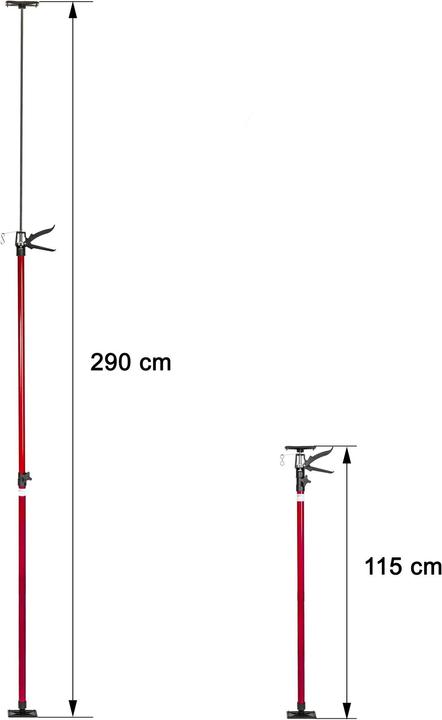 Actual product image tectake 2x construction support (2900 mm)