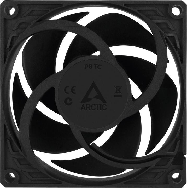 Produktbild Arctic P8 TC 80 mm Lüfter optimiert für statischen Druck mit Temperaturkontrolle (80 mm, 1 x)