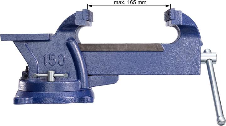 Produktbild tectake Schraubstock mit Amboss (165 mm)