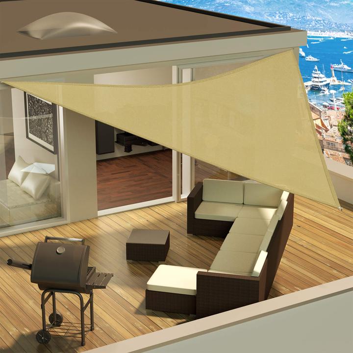Image du produit tectake Voile d'ombrage (4 x 4 x 4 m)