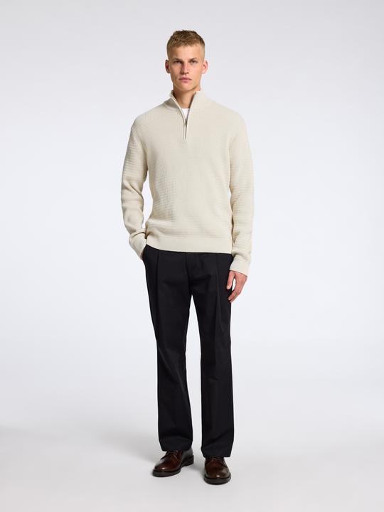 Actual product image Selected Homme Textured half-zip jumper (L)