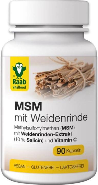 Raab MSM mit Weidenrinde und Vitamin C (90 Stück, Kapseln)