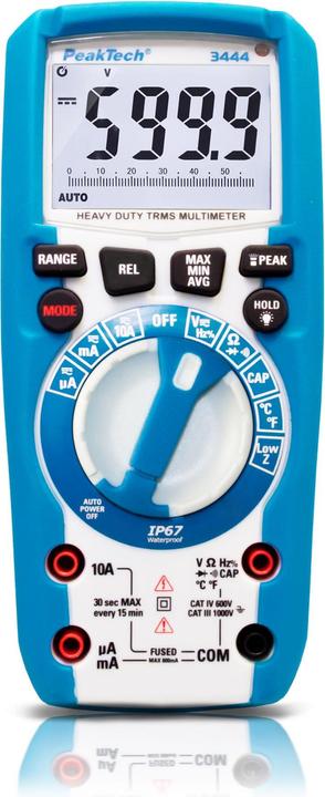 Produktbild Peaktech P 3444 True RMS Digitalmultimeter (CAT IV 600V, CAT III 1000V)