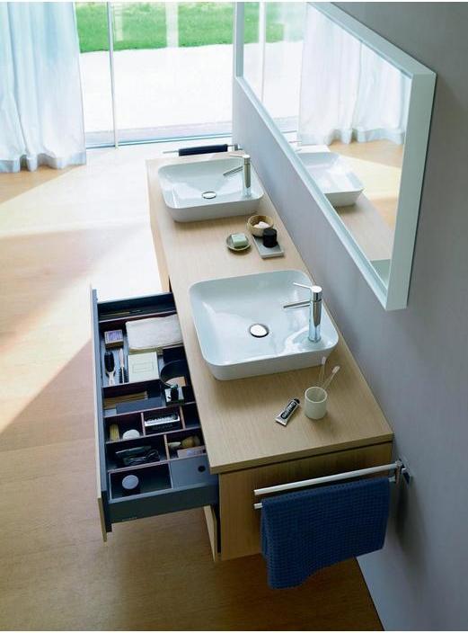 Image du produit Duravit Porte-serviettes KARREE 2 bras, mobile chromé