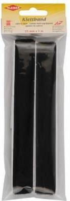 Produktbild Kleiber Klettband, selbstklebend, schwarz (25 mm)