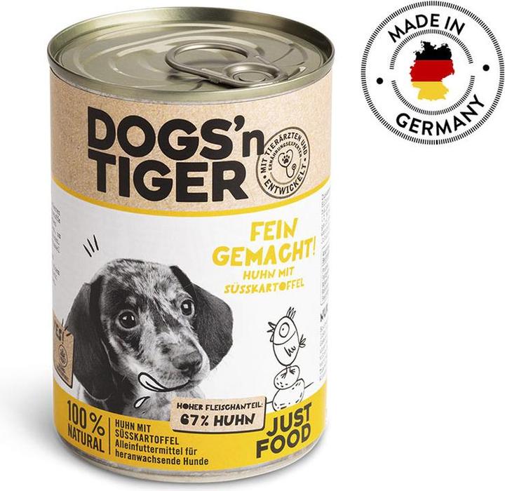 Produktbild Dogs'n Tiger Nassfutter Fein gemacht 400g (Welpe + Kitten, 1 Stk., 400 g)