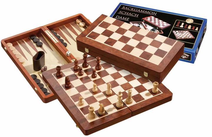 Produktbild Philos Schach-Backgammon-Dame-Set