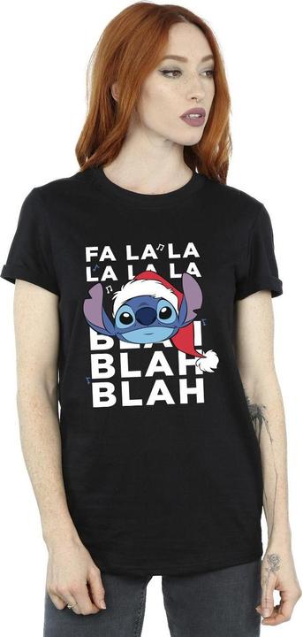 Produktbild Disney Lilo And Stitch Christmas Blah Blah Blah TShirt (M)