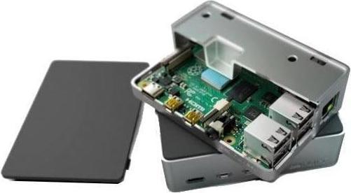 Actual product image Flirc Aluminum case for Raspberry Pi 4 with passive cooling