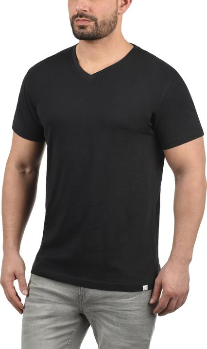 Immagine prodotto Solid Bedo T-Shirt A Maniche Corte Maglietta Da Uomo Con Collo A V In Cotone 100% (XL)