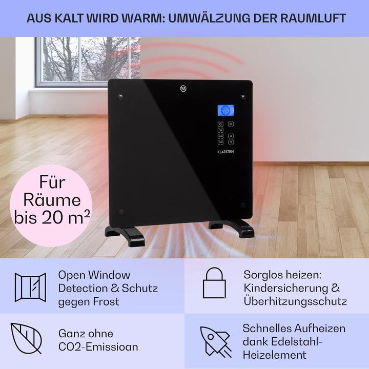 Actual product image Klarstein Electric heater, 1000 Watts - 20 m² (1000 W)