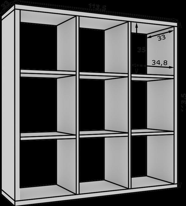 Produktbild ADRK Furniture Bücherregal Cleo VI