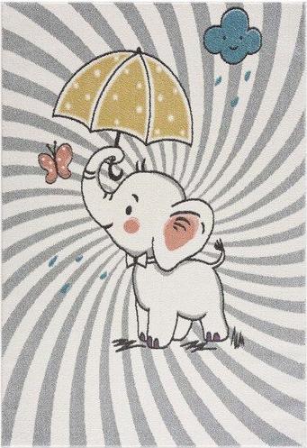 Produktbild Paco Home Kinderteppich süsser Elefant (80 x 150 cm)
