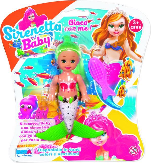 Actual product image Rs Toys Blister Little Mermaid Baby 11 cm Display 6 Pcs