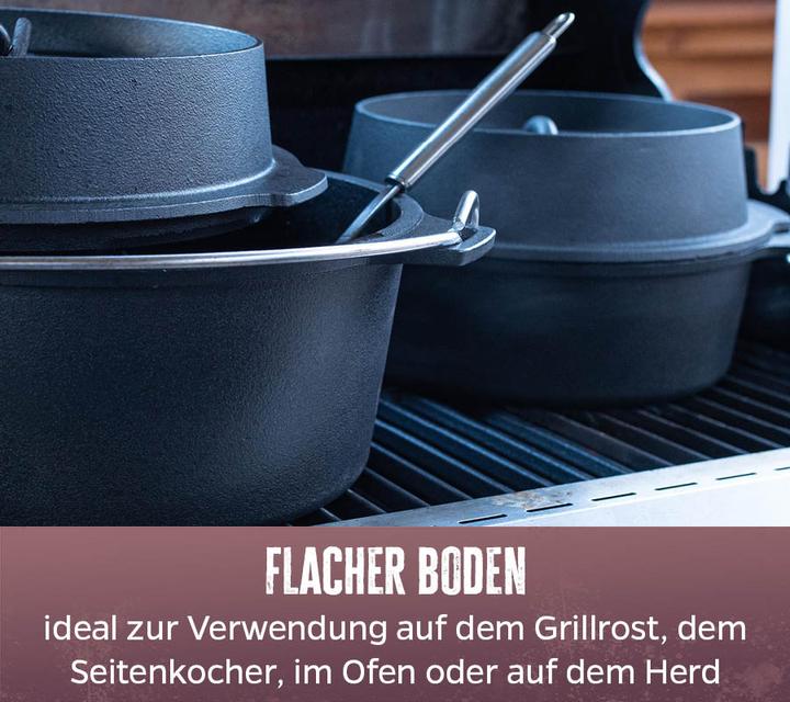 Actual product image Grillfürst Dutch Oven 7,5 flat