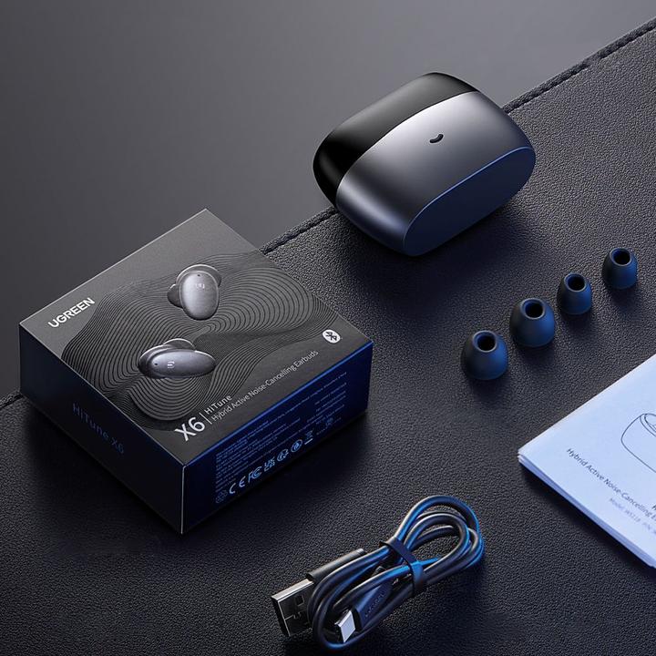 Immagine prodotto Ugreen HiTune X6 Auricolari senza fili Bluetooth 5.1 ANC (ANC, 6 h, Senza fili)