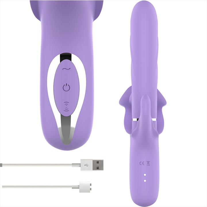 Actual product image Intense Billie Vibrador Multifunción Recargable Succionador Con Pulsador Morado