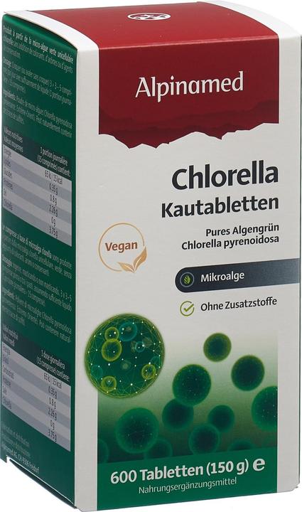 Produktbild Alpinamed Chlorella Tabl (600 Stück, Tabletten, 212 g)