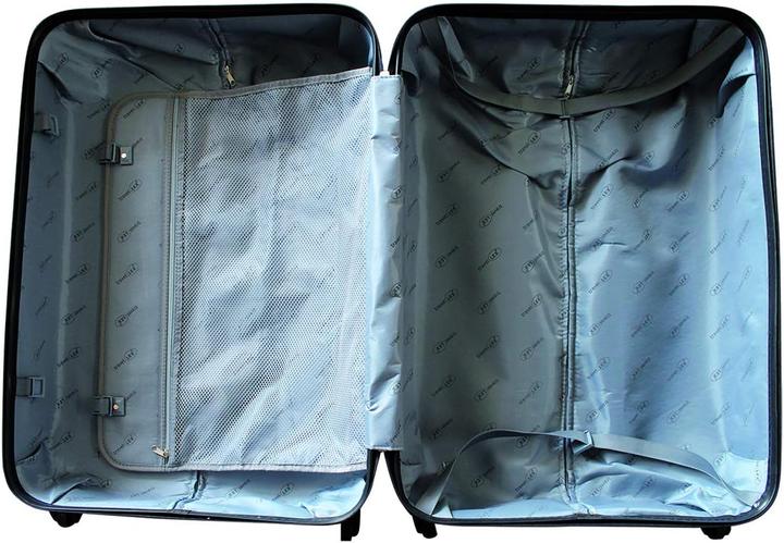 Actual product image Mojawo 3pcs Luxury Hard Shell Suitcase Set Black (Hand luggage (up to 50 litres), M (50 - 90l), L (90 - 115l))