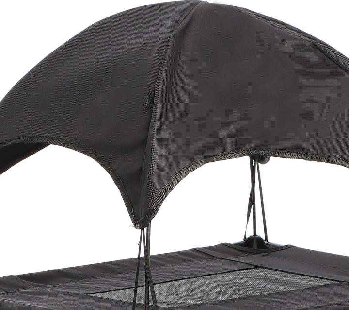 Actual product image Wiltec Portable Outdoor Relax Pet Bed Canopy Dog Bed M Black (Dog)