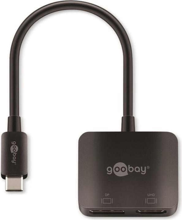 Immagine prodotto Goobay Adattatore USB-C per DisplayPort e HDMI (DP, HDMI, 12 cm)