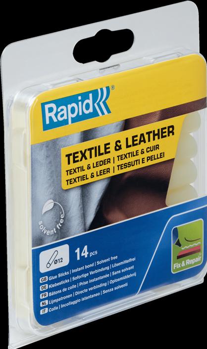 Actual product image Rapid Textile & leather glue sticks Ø12x94mm 14 pieces