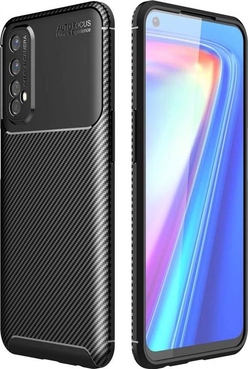 Actual product image Screenguard Realme 7 Cover Carbon Design TPU Case (Realme 7)