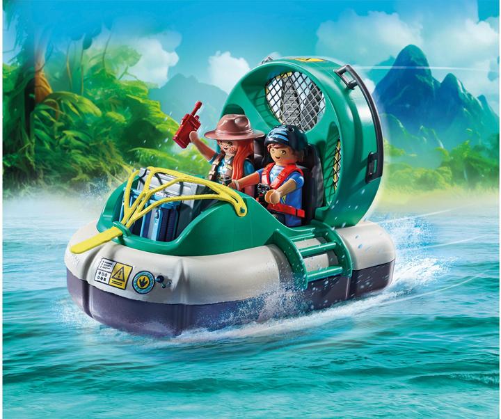 Produktbild Playmobil Brachiosaurus-Begegnung mit Luftkissenboot (71819, Playmobil Dinos)