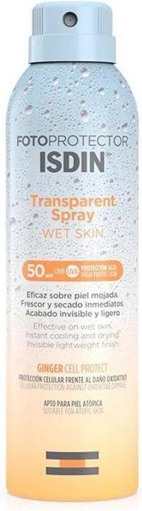 Image du produit Isdin Fotoprotector Transparent Spray Wet Skin SPF50 Body Protection 250ml (Spray solaire, SPF 50, 250 ml)