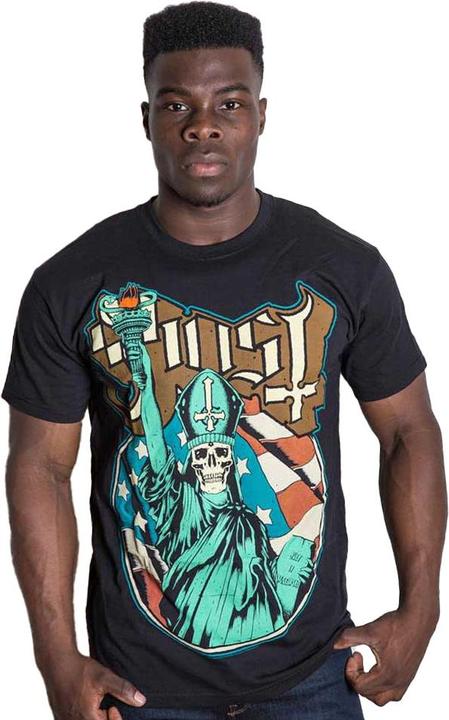 Actual product image Ghost Unisex Adult Statue of Liberty T-Shirt (XXL)