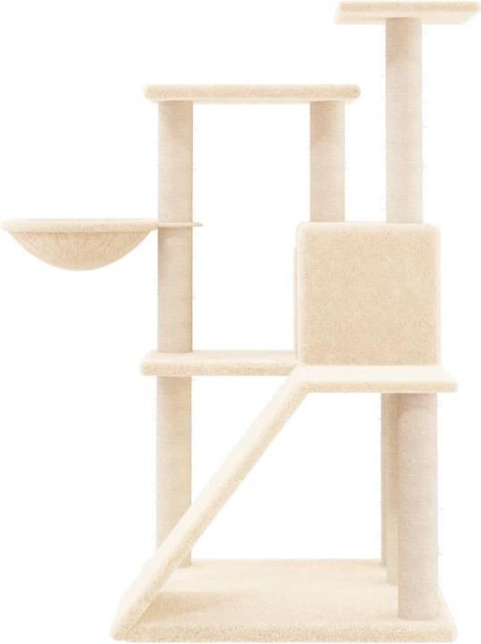 Produktbild VidaXL Kratzbaum Sisal-Kratzsäule Katzenkratzbaum Katzenbaum Kletterbaum Creme (94 cm, Creme)