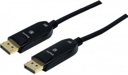 Produktbild Exertis Connect DisplayPort 1.4 Glasfaser Hybridkabel, 8K, DisplayPort St./ DisplayPort St., 15,0 m (15 m, DisplayPort)