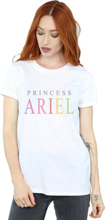 Actual product image Disney Womens/Ladies The Little Mermaid Ariel Graphic Cotton Boyfriend T-Shirt (L)