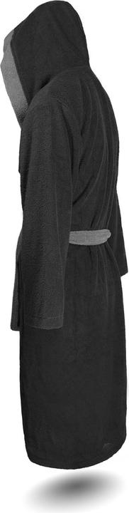 Image du produit Normani Peignoir de bain en coton éponge pour femme, bicolore - OEKO-TEX® 100 (XS)