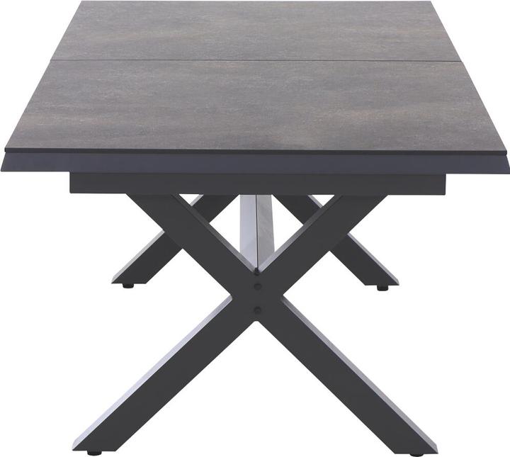 Immagine prodotto Siena Garden Sincro Ausziehtisch 200/260x100cm matt anthrazit / HPL titan (200 cm)