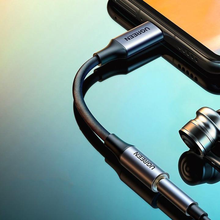 Actual product image Ugreen USB-C to 3.5mm adapter cable with DAC chip (USB Type C, 3.5mm jack)