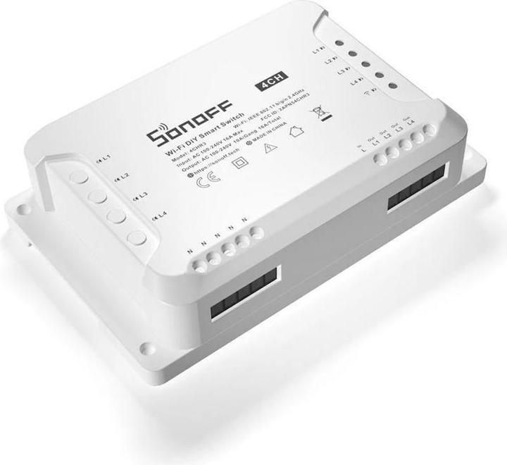 Actual product image Sonoff 4CHR3 - 4-gang Wi-Fi Smart Switch (Switch actuator)