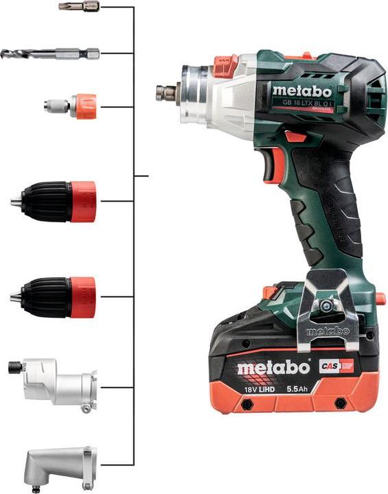 Image du produit Metabo Taraud sans fil 18V GB 18 LTX BL Q I (Fonctionnement sur batterie)