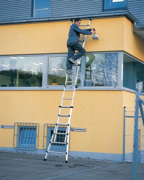 Produktbild Zarges LM Teleskop Leiter Variomax V 4 x 5 Sprossen (Mehrzweckleiter, 530 cm)
