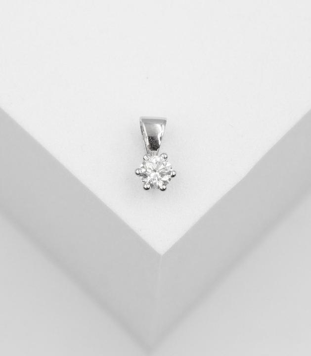 Image du produit Muau Pendentif (Or blanc 750 Diamant 0.02ct. 9x5mm)