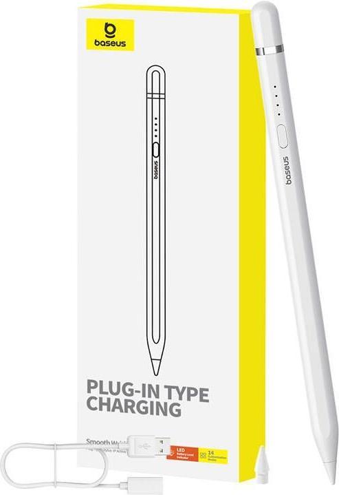 Immagine prodotto Baseus Stilo attivo Smooth Writing Series con ricarica wireless, lightning (bianco)