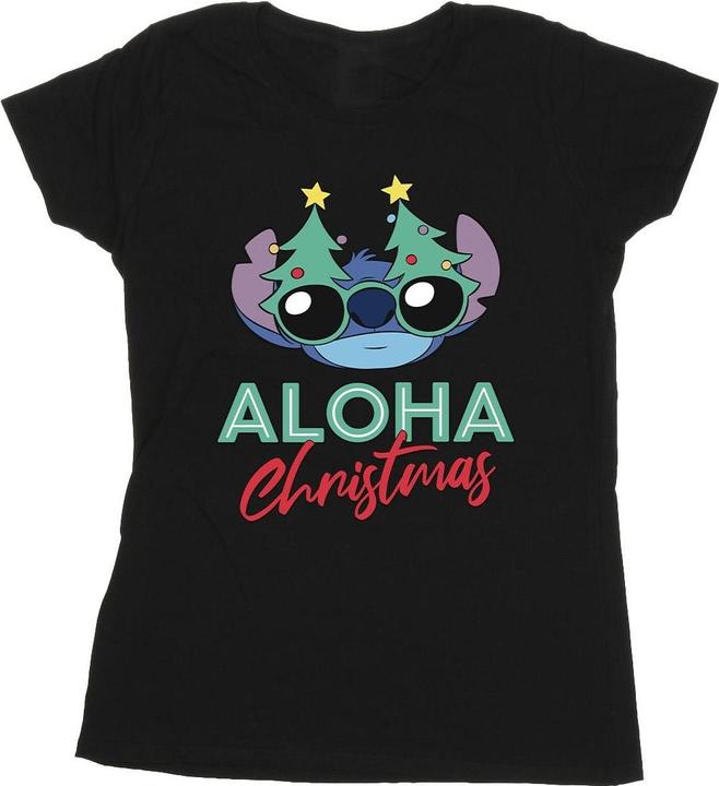 Produktbild Disney Lilo And Stitch Christmas Tree Shades TShirt (XXL)