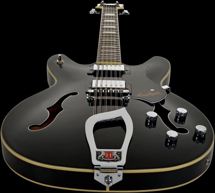 Immagine prodotto Hagstrom Chitarra elettrica, Viking DLX, nero lucido, 12 corde (Chitarra elettrica)