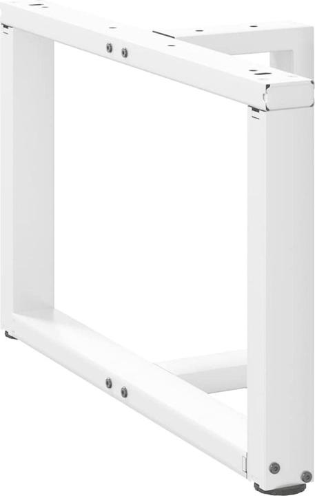 Produktbild VidaXL Couchtischbeine T-Form 2 Stk. Weiss 70x25x(42-43) cm Stahl Tischbein