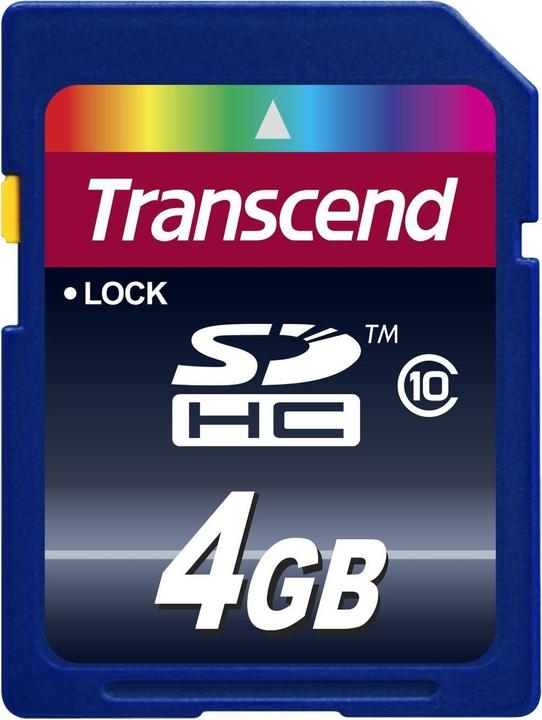 Image du produit Transcend SDHC 200x (4 Go, SDHC, U1, UHS-I)