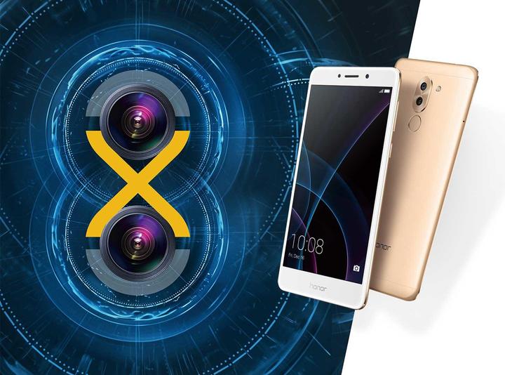 Produktbild Honor 6x (32 GB, Gold, 5.50", Hybrid Dual SIM, 12 Mpx, 4G)