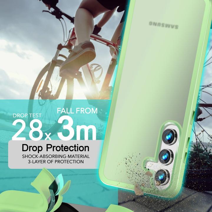 Produktbild Nalia Semi-Transparente Hybrid Hülle mit Schutzrahmen (Samsung Galaxy S24+)