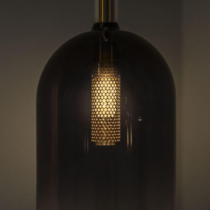 Actual product image Ideal lux EMPIRE G9 pendant light ⌀120mm dimmable chrome smoked glass warm white 309804 (G9, 370 lm)